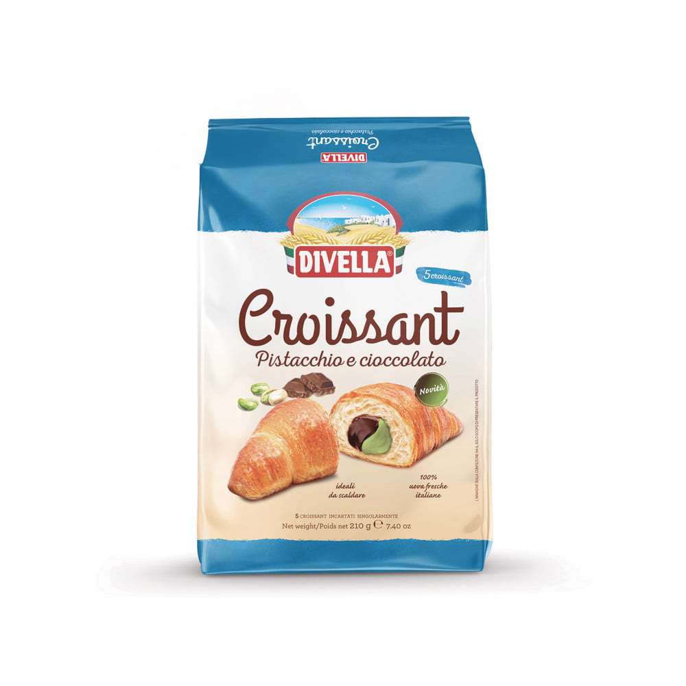 Pistachio and chocolate croissants 5 pcs