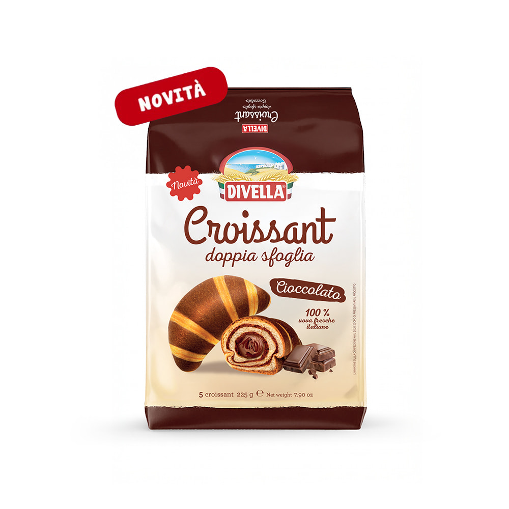 Croissant doppia sfoglia al cioccolato 5 pezzi