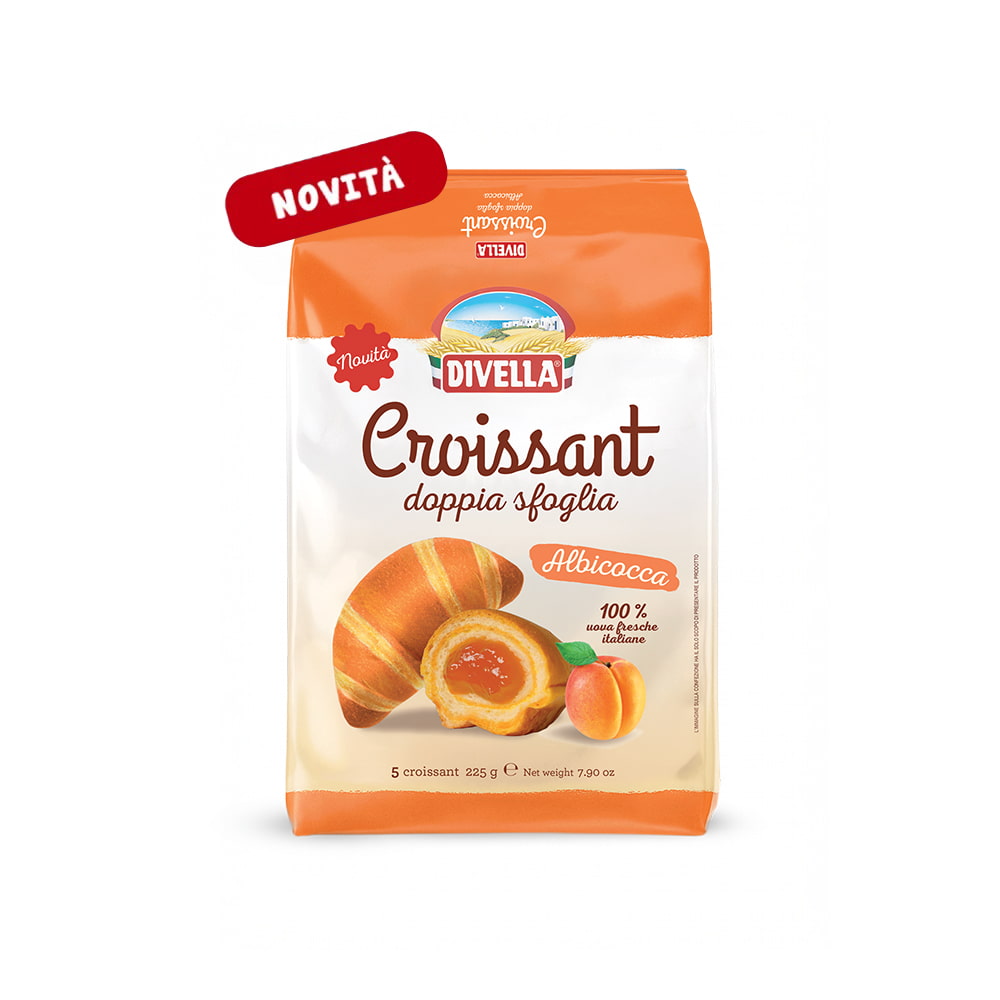 Croissant doppia sfoglia all’albicocca 5 pezzi