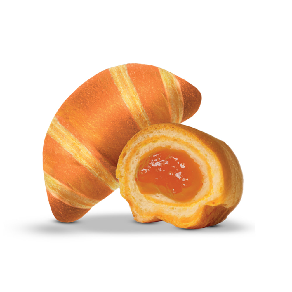 Croissant doppia sfoglia all’albicocca 5 pezzi
