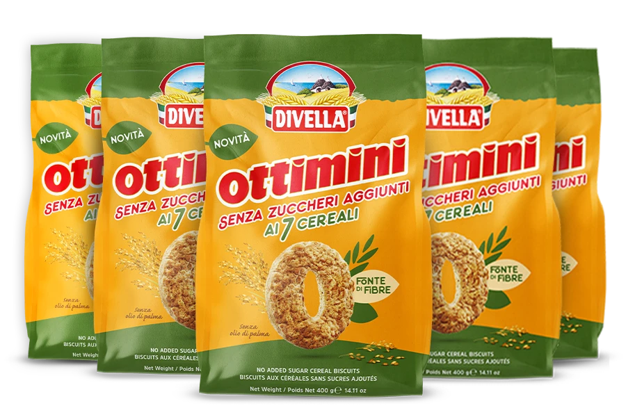 Biscotti Ottimini ai 7 cereali senza zuccheri aggiunti