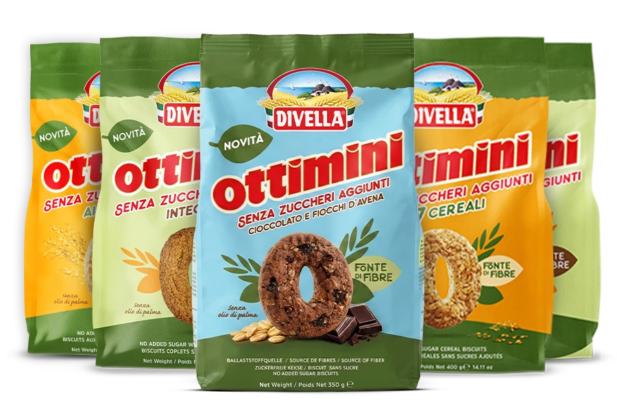 Biscotti Ottimini senza zuccheri aggiunti assortiti